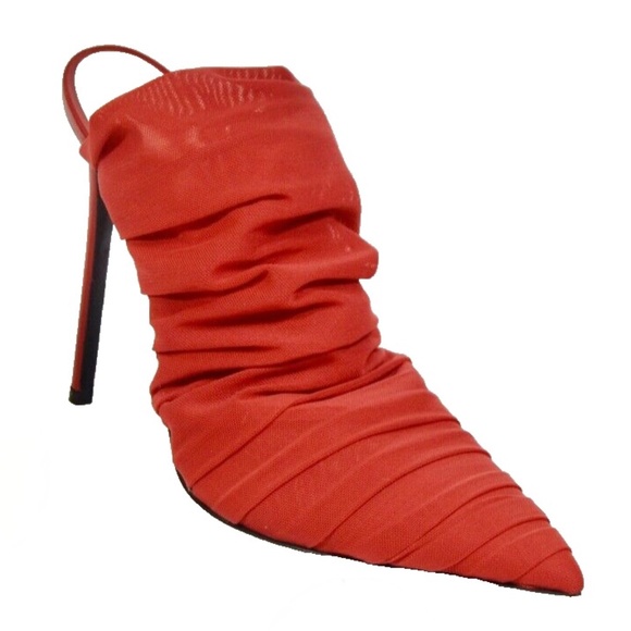 Alevi Milano Net Red Fabric Mules 110 Size EU 41 - Picture 3 of 12